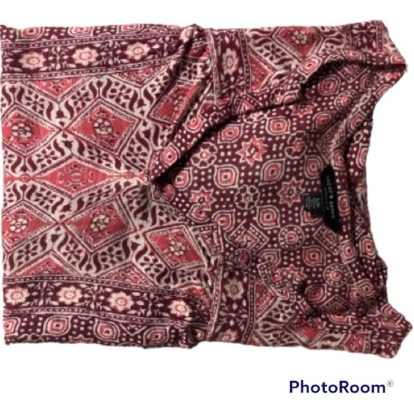 Lucky Brand V-Neck Blouse Large - Picture 9 of 10